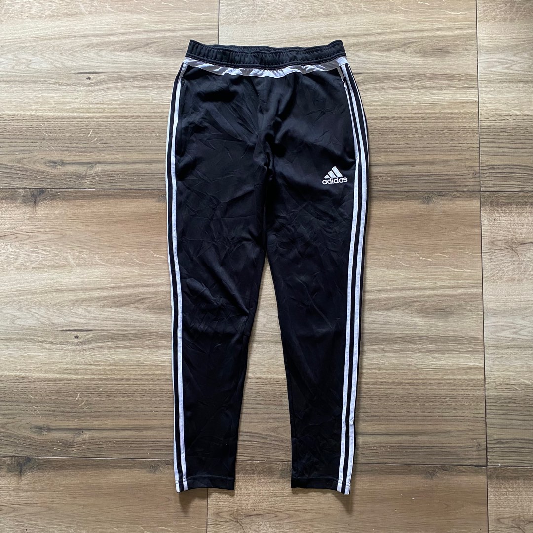 Adidas climacool 3 lines jogging pants w/zip, Men's Fashion, Bottoms,  Joggers on Carousell