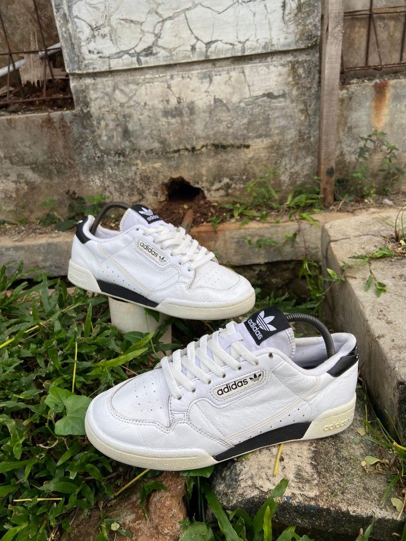 Adidas Continental White Black Size 42 2 3 insole 27 Fesyen Pria