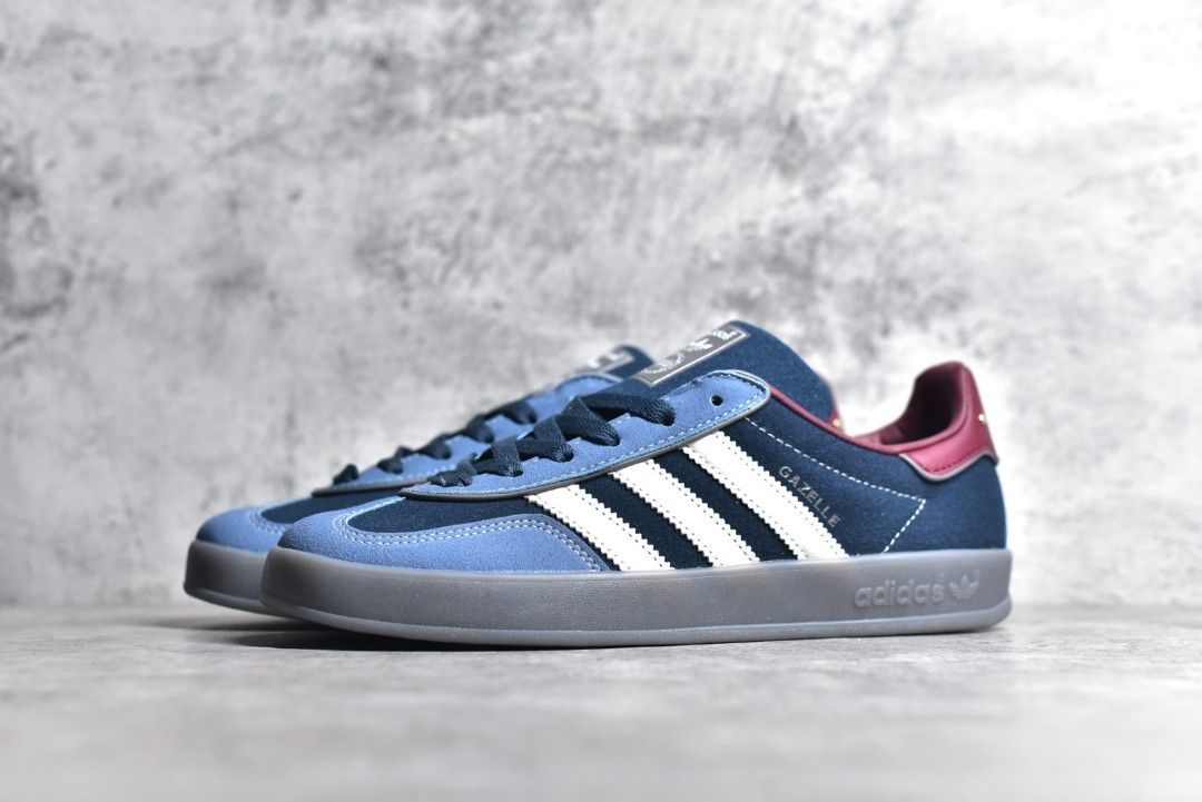 Adidas Gazelle Indoor Trainers Blue shoes Men s Fashion Footwear