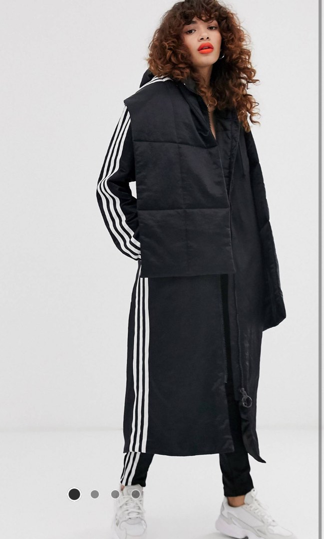 Adidas originals padded scarf jacket in black shop