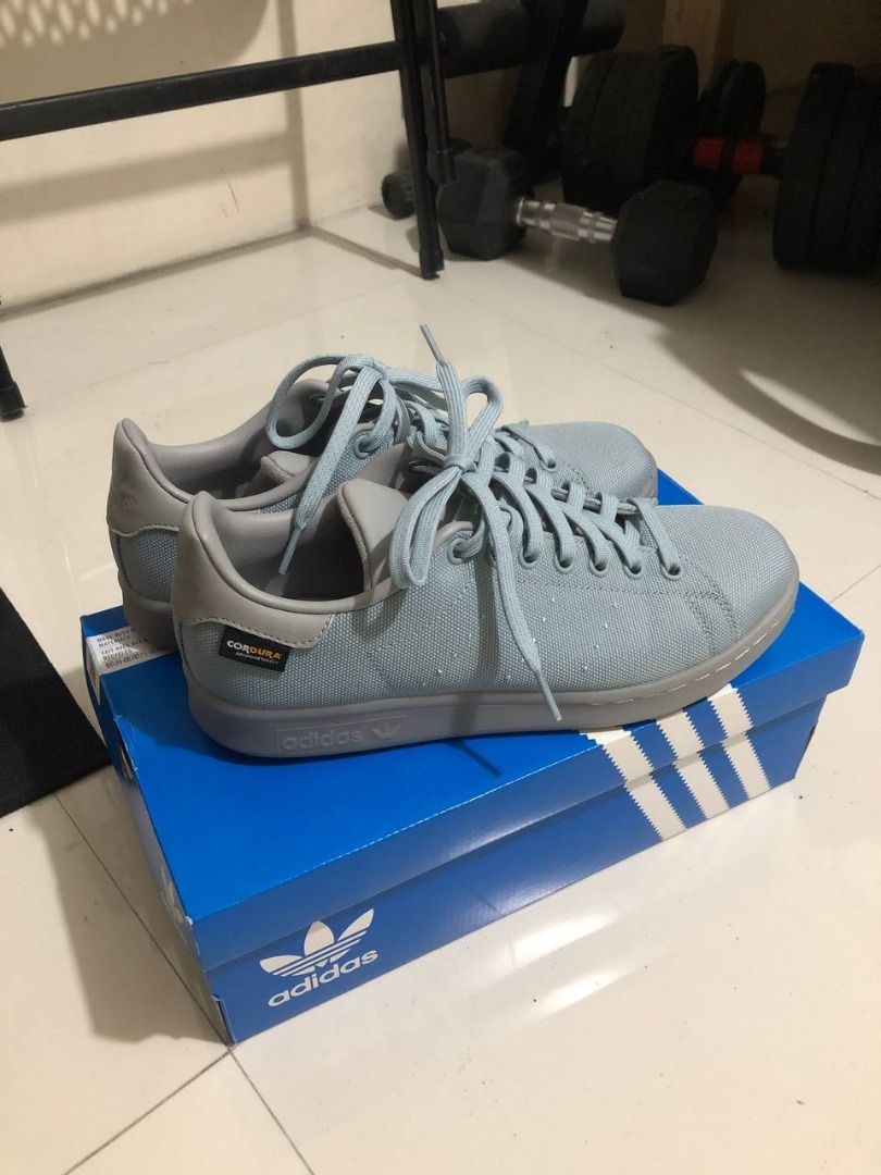Adidas Stan smith gray blue cw rare sz 7.5 for sale Men s Fashion Footwear Sneakers on Carousell