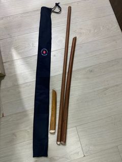 Heavy Aikido Weapon Set - Keishi Ryu Bokken, Jo & Tanto Set