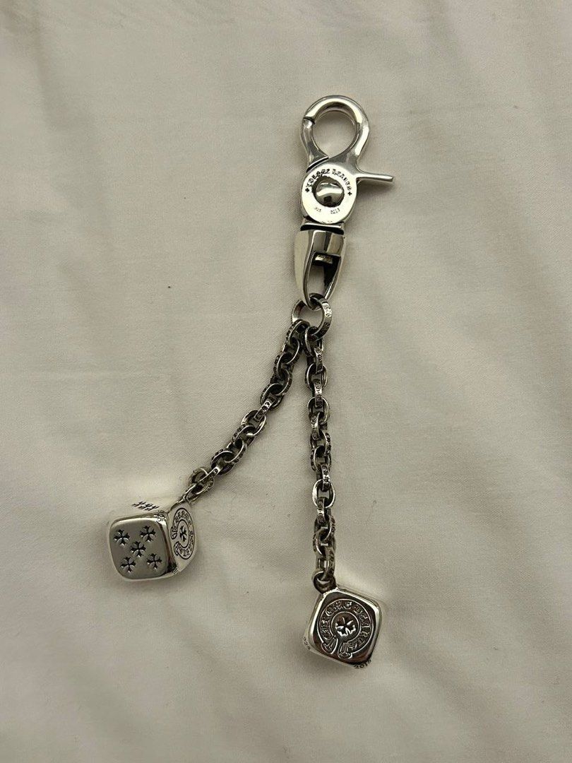 Authentic Chrome Hearts Dice Keychain