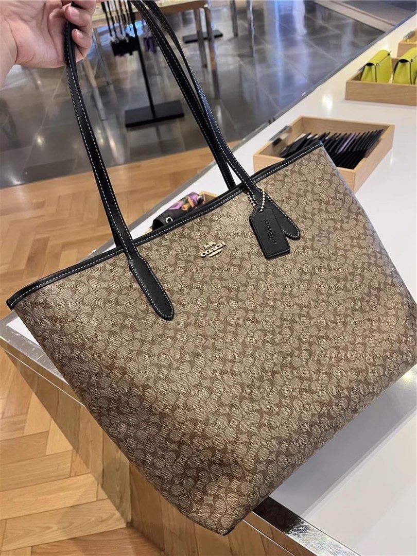 Authentic Coach City Tote in Sig Canvas