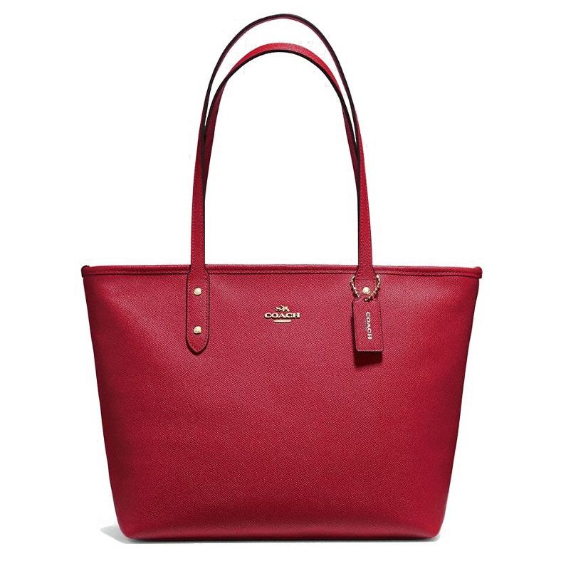 Authentic Coach City Zip Tote Ruby Red F58846 New With Defect Women s Fashion Bags Wallets Shoulder Bags on Carousell