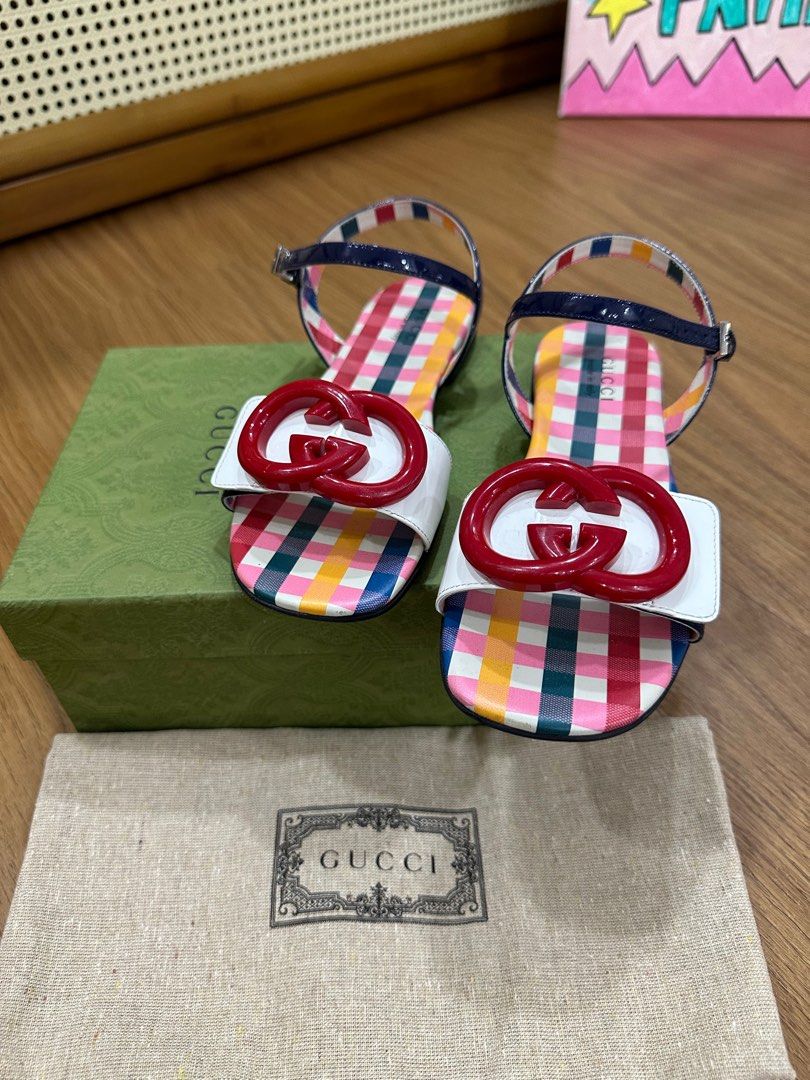 Authentic Gucci Kids Girls Sandals in Size 33 Lightly Worn