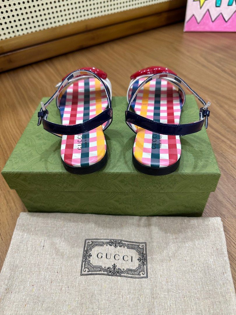 Size 3 gucci deals slides kids