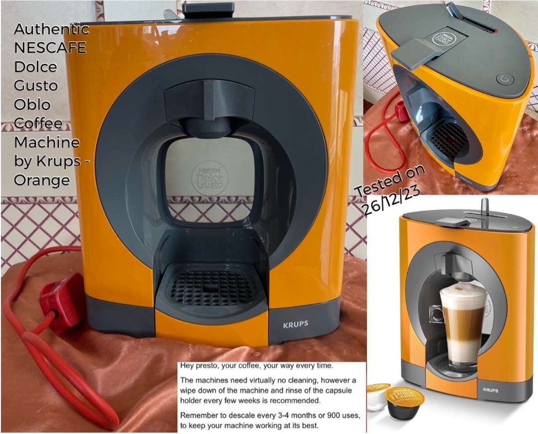 NESCAFE Dolce Gusto Oblo Coffee Capsule Machine - Black