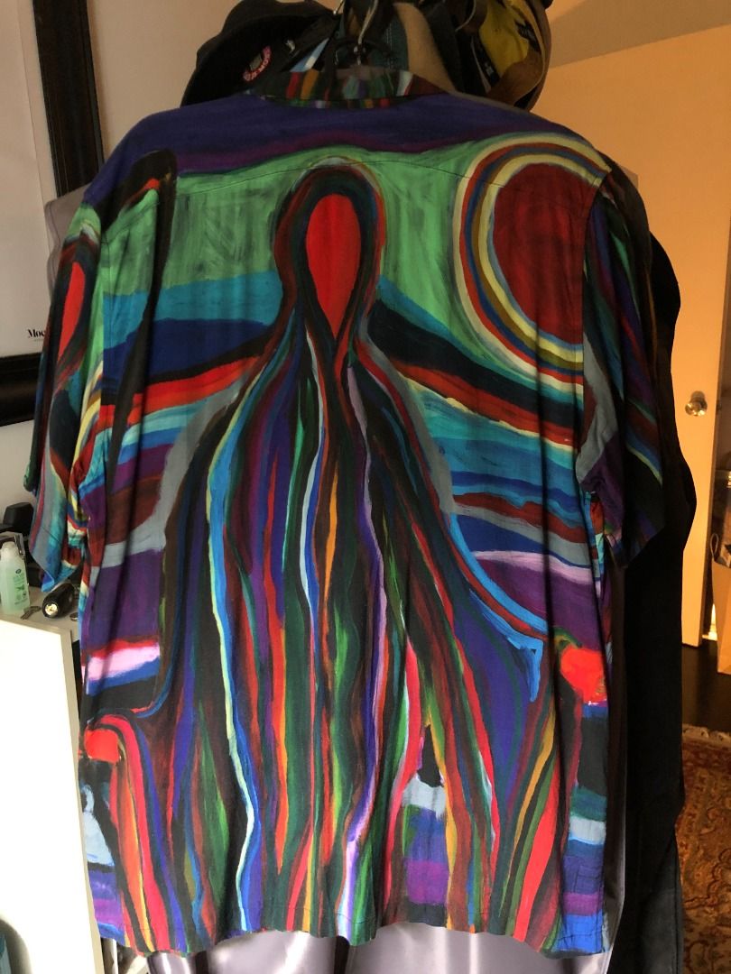 Authentic Supreme Reaper Rayon Shirt SS19 Men s Fashion Tops