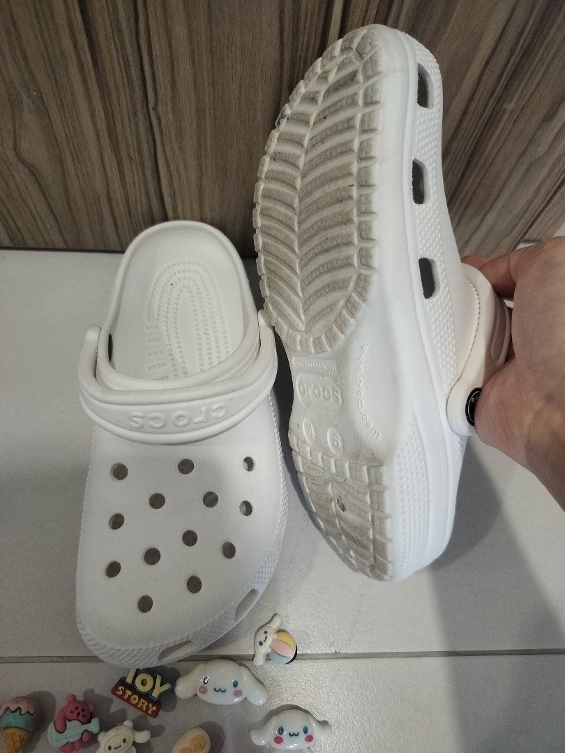 Authentic White Crocs Size W6 Babies Kids Babies Kids