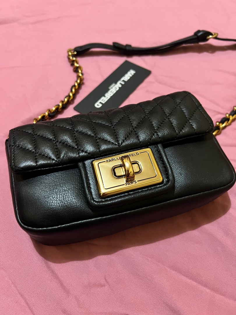 Authentic/Original KARL LAGERFELD Sling bag, Women's Fashion, Bags & Wallets, Crossbody Bags on