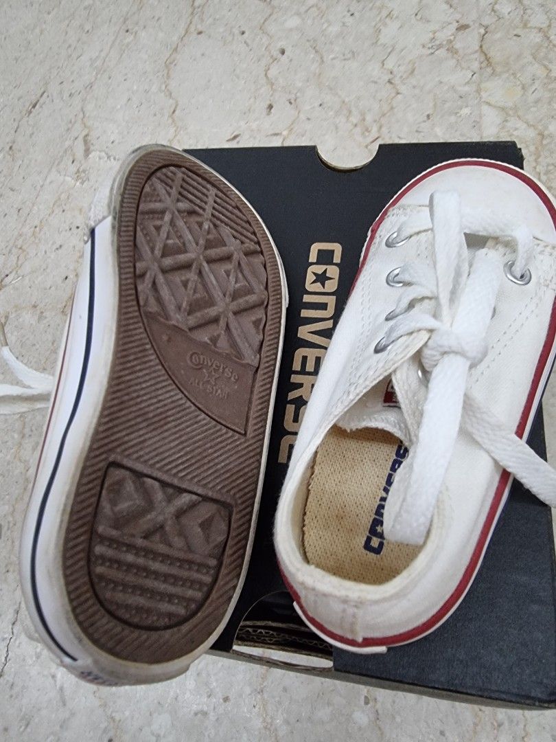 Childrens sales white converse