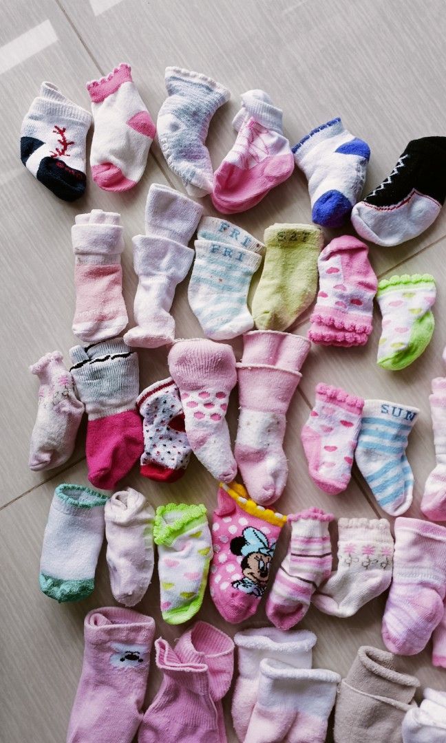 Baby socks 10 for 4 newborn 2ish years old Babies Kids