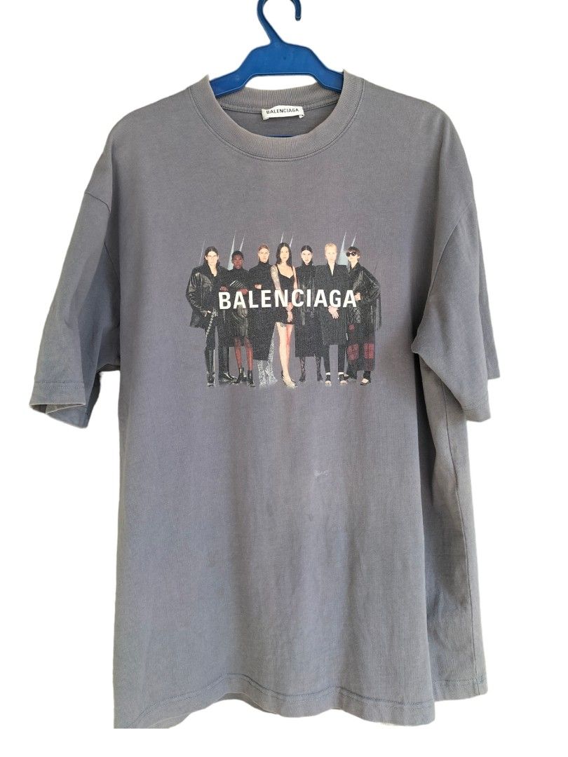 Balenciaga Band Portrait Men s Fashion Tops Sets Tshirts Polo Shirts on Carousell