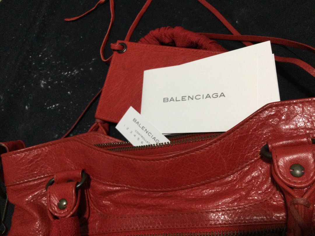 Balenciaga First Red Women s Fashion Bags Wallets Shoulder