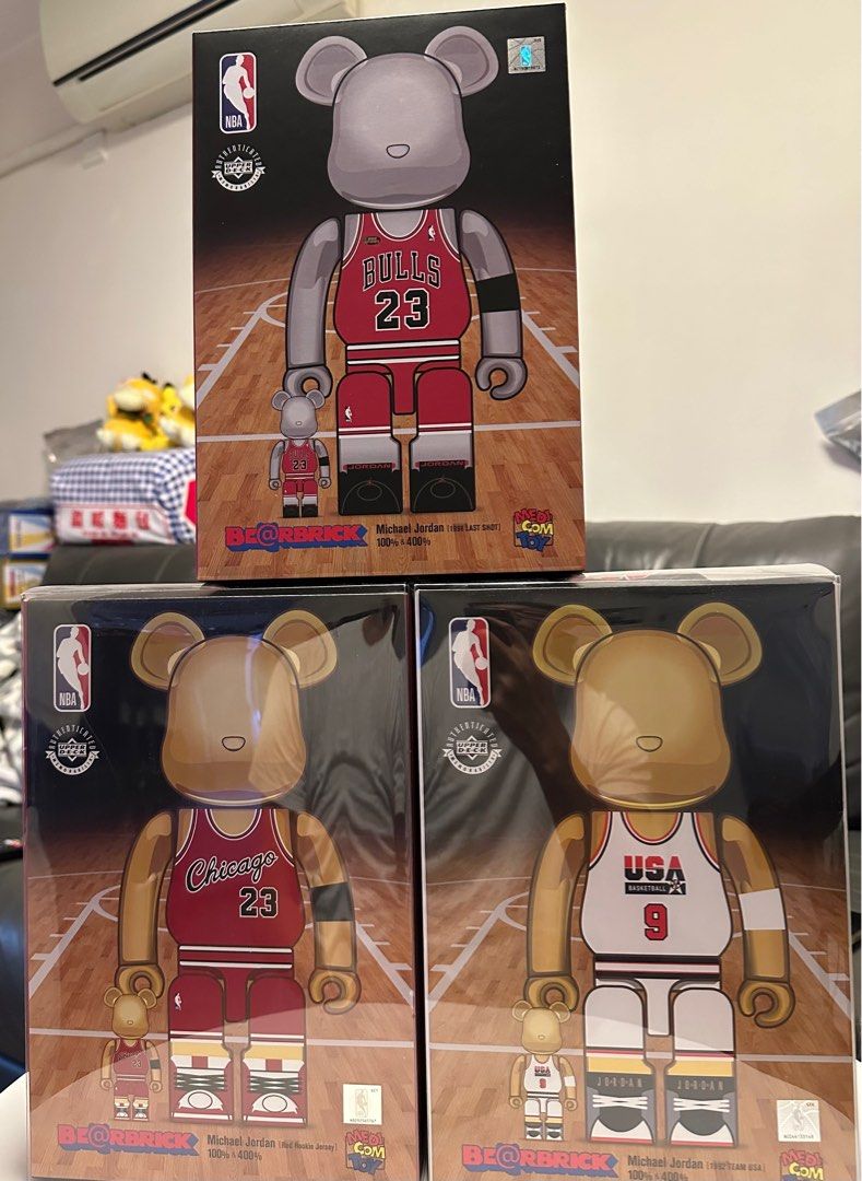 Bearbrick michael jordan 米高佐敦銀佐敦last shot 400％ 100％ Be