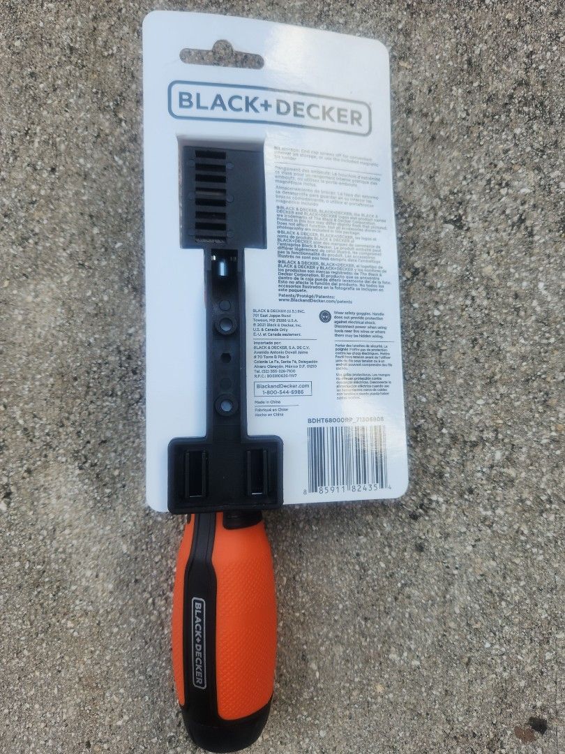 Black+Decker BDHT68127 Multi Ratcheting Screwdriver 10 Bit Set –