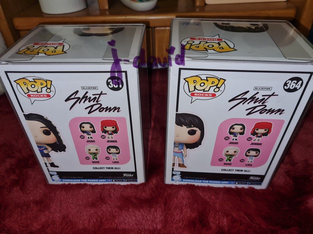 Blackpink Funko Pop (Category: Designer & Blind Box Toys) located in Mandaluyong City. Submitted by _wannashop (Listing ID 1274777377, Image 3). Description: 🔖 Blackpink Funko Pop (sealed, with casing) ‼️ Jisoo and Lisa 💸 700 php each, 1300 php for both Location: Valenzuela MOP: GCash, BPI, BDO MOD: Lalamove, Grab c/o buyer RFS: Already have the OT4 🫶🏼.