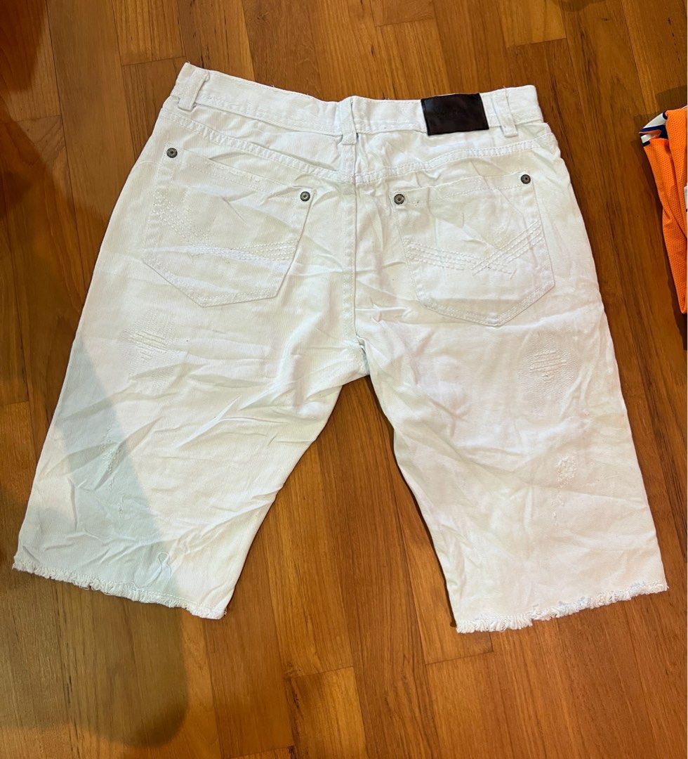 Men's distressed denim shorts hot sale