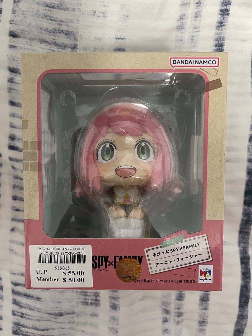 BNIB Spy x Family Anya Forger Megahouse Lookup Figure (Category: Toy Figures) located in Singapore. Submitted by jelly_catcat (Listing ID 1274808596, Image 1). Description: BNIB, selling at a loss as I have no space to display it 😭 Meetup at Sengkang MRT Thank you!! 😊.