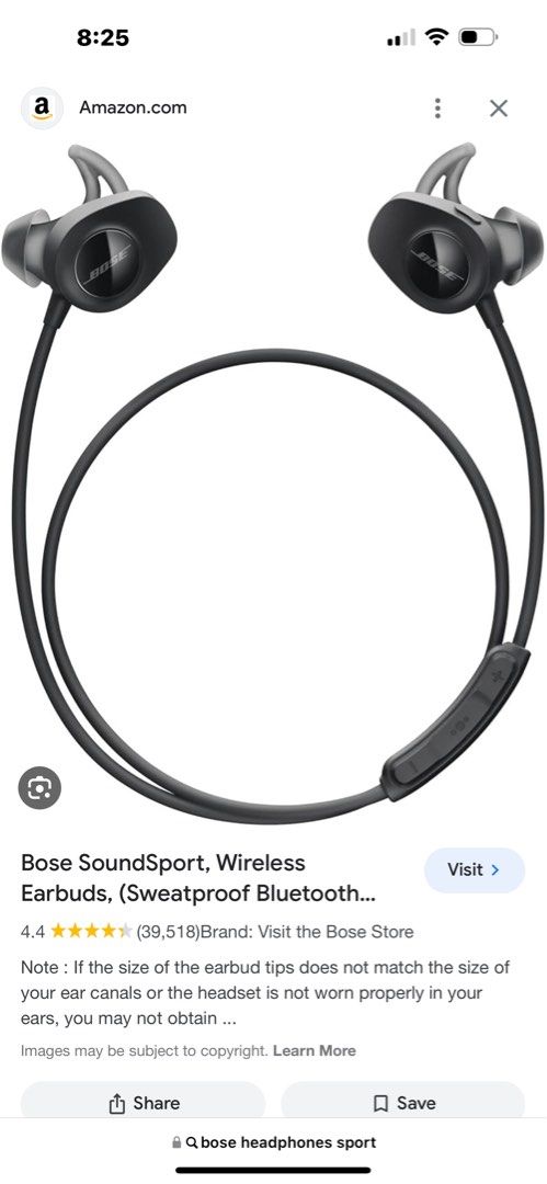 BOSE イヤホン・ヘッドホン SoundSport wireless headphones [シトロン