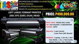 Brand New 10.5ft Large Format Printer Epson Dual Head Tarpaulin Printer Sublimation Printer Eco Solvent
