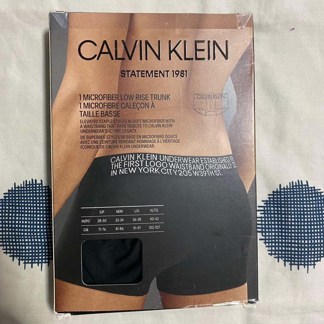 Calvin Klein CK Black-Micro Low Rise Trunks Black XL (40-42)