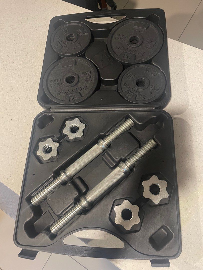 Decathlon 20kg dumbbell set outlet