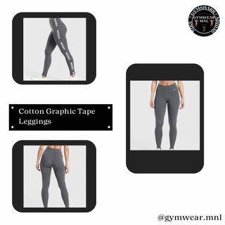 Cotton Graphic Tape Leggings