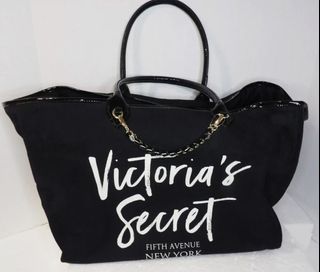 Victoria Secret Large Tote Bag Black