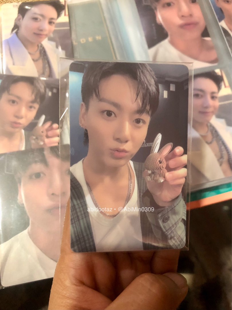 Carte Photo Weverse BTS Jungkook – Lucky Draw – PVC – Édition Coréenne