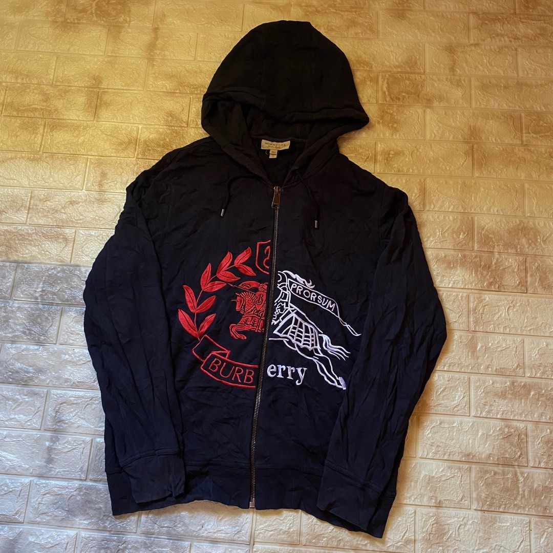 Burberry zip hoodie men's online