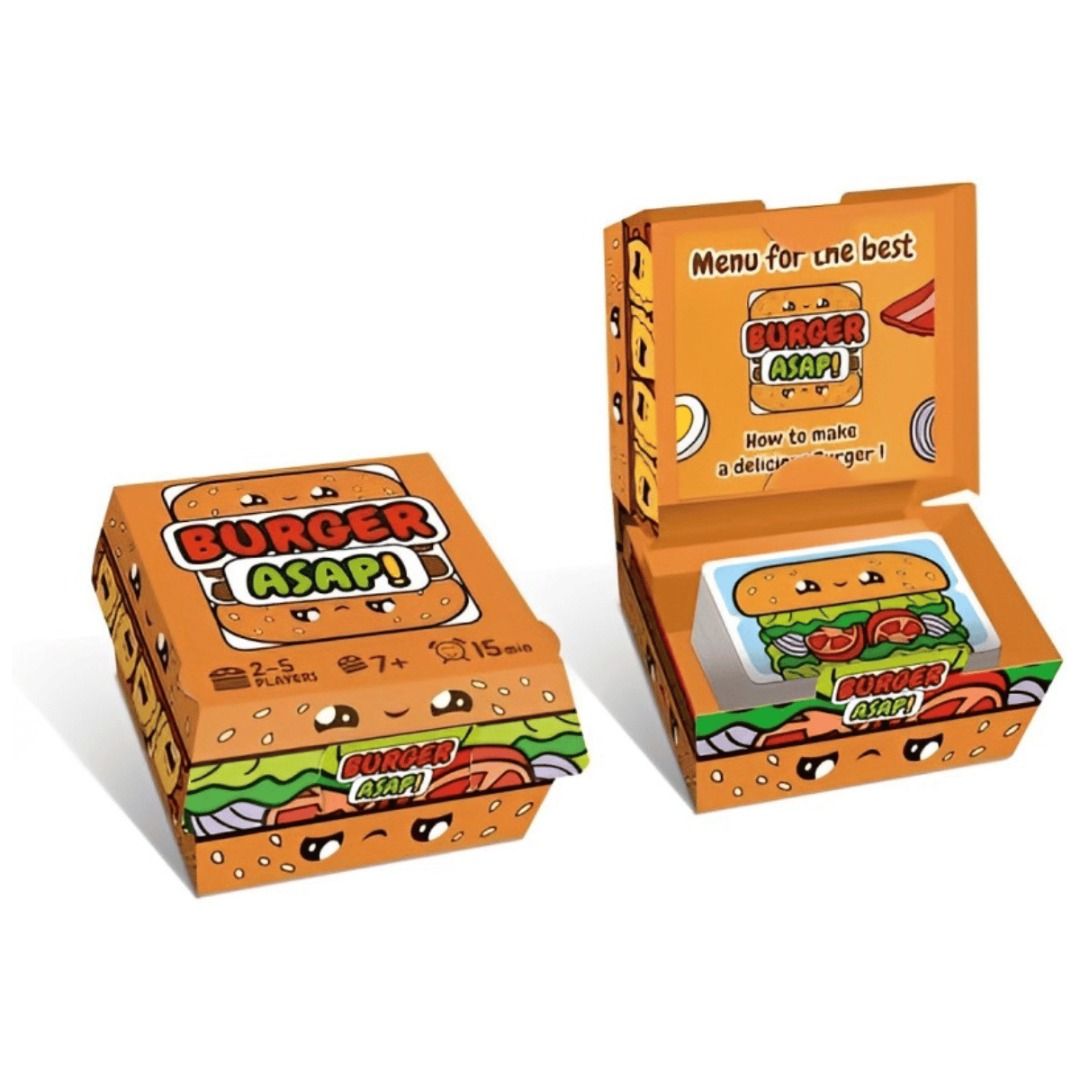 Burger ASAP Card Game, Hobbies & Toys, Toys & Games on Carousell