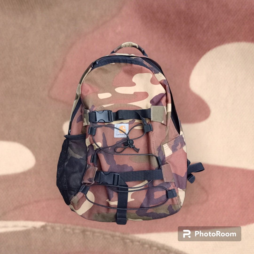 Carhartt Camo Kickflip Backpack Men s Fashion Bags Backpacks on Carousell