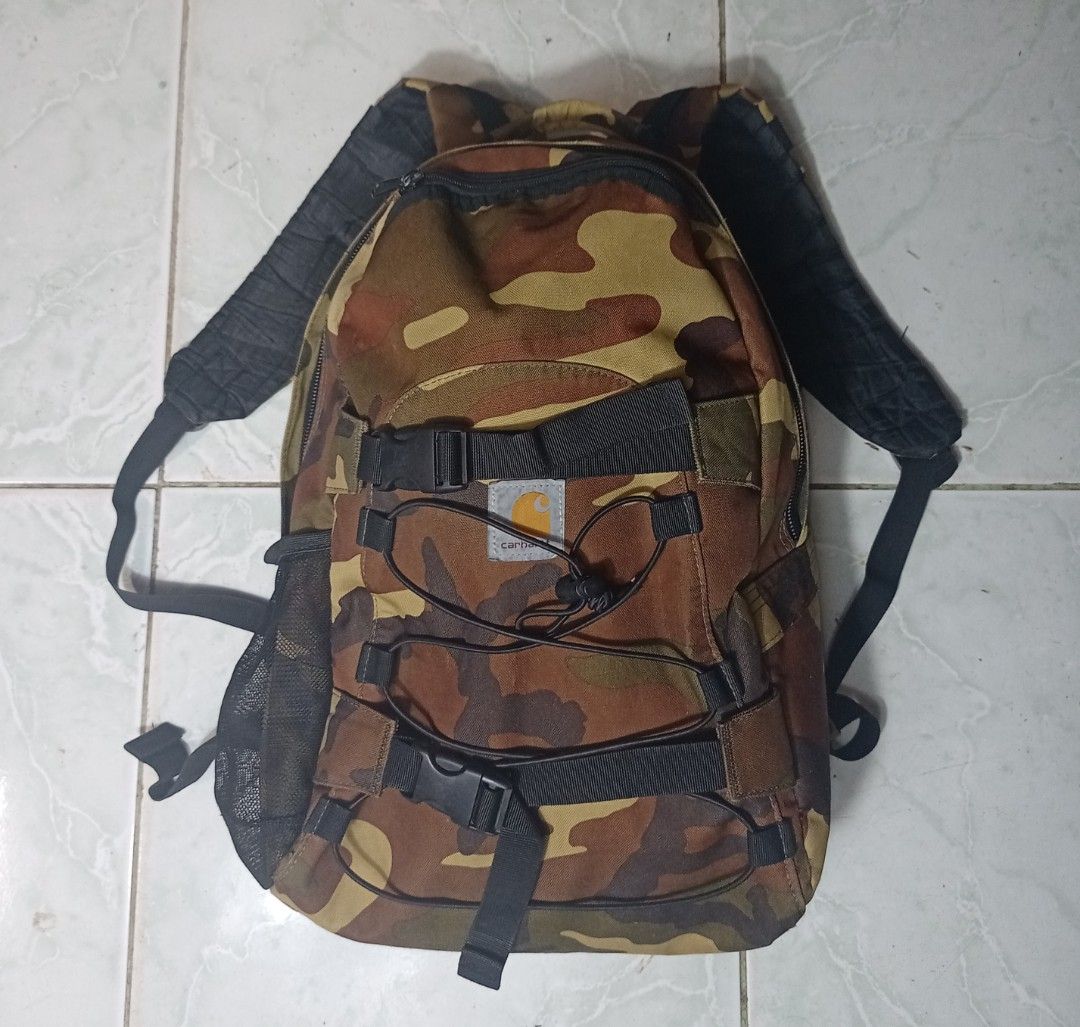 Carhartt Camo Kickflip Backpack (Category: Backpacks) located in Aritao. Submitted by moanthrift (Listing ID 1274674713, Image 1). Description: No Issue.