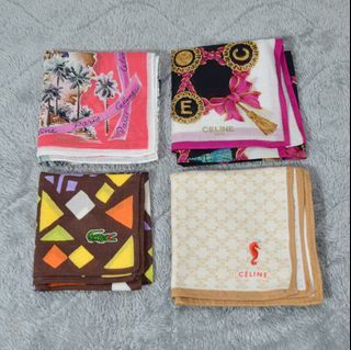 Celine & Lacoste Handkerchief Aspack / Take All For Sale