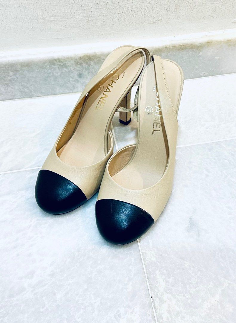 Chanel outlet slingback 38