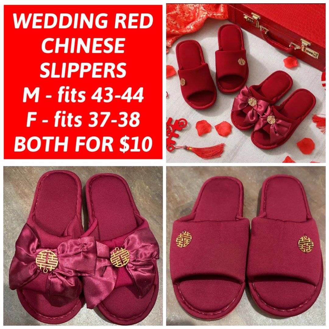Marriage slippers best sale