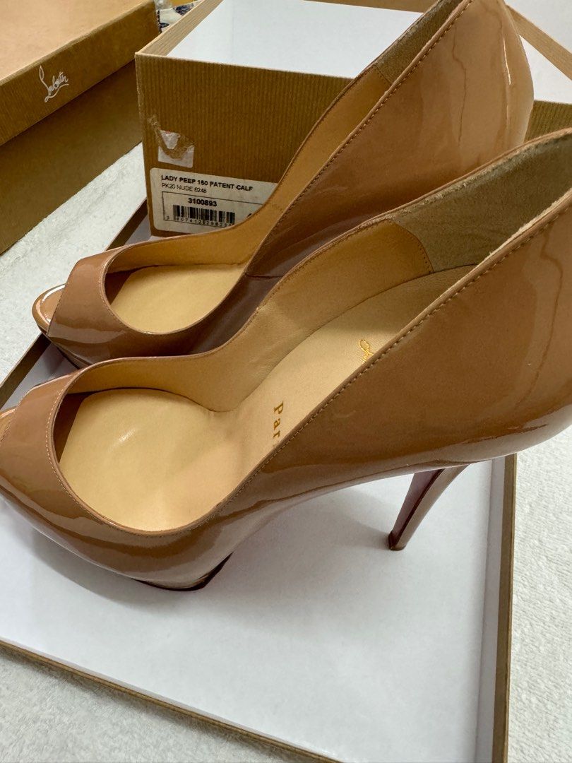 Louboutin lady peep hotsell 120