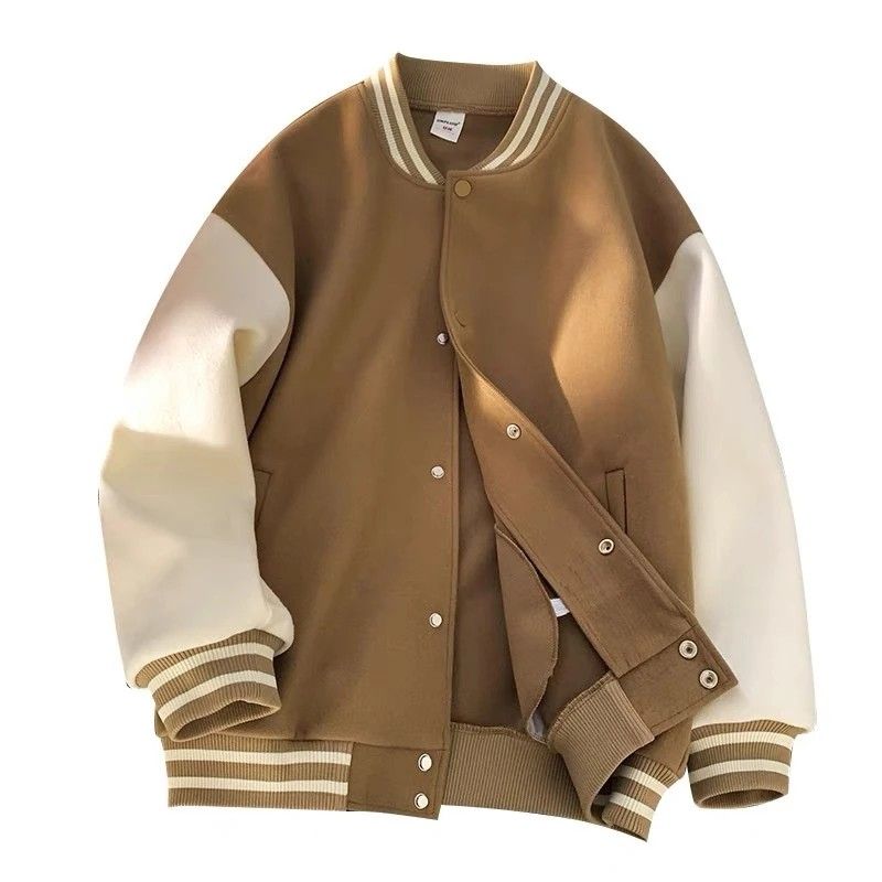 Classic Jacket Casual Simple Jacket Korean Baseball Uniform Top, Men's