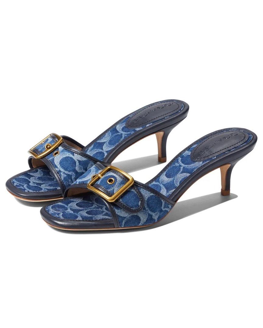 Coach blue sandals discount