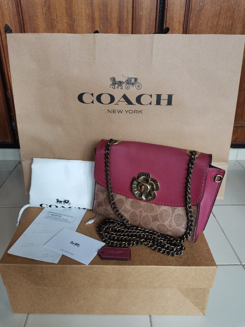 Coach parker 18 in colorblock online