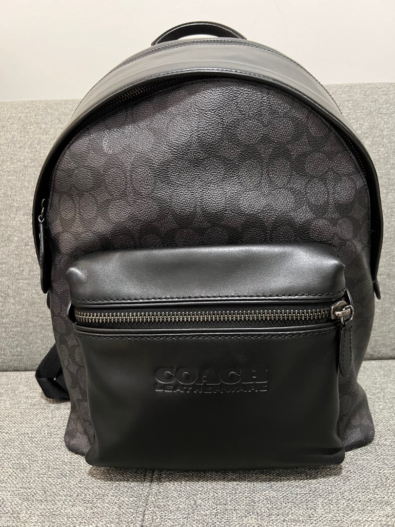 Coach academy backpack discount in signature canvas