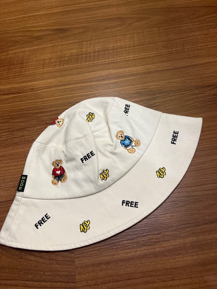 cream bucket hat, Women's Fashion, Watches & Accessories, Hats