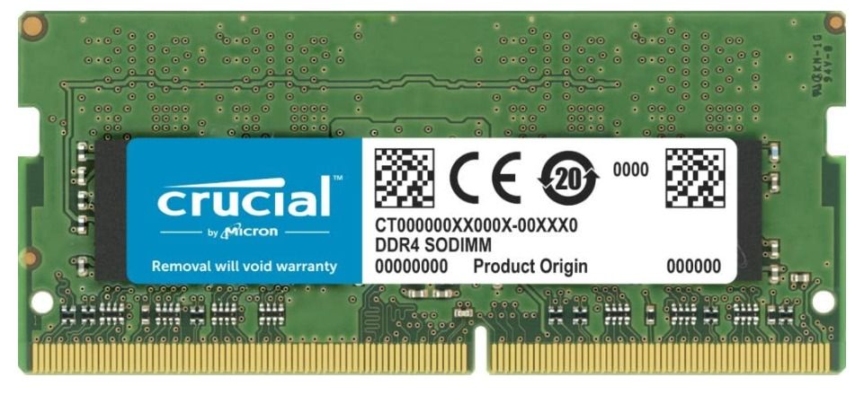 Crucial 32GB DDR4 2666 MHz SO-DIMM Memory Kit for Mac (2 x 16GB)