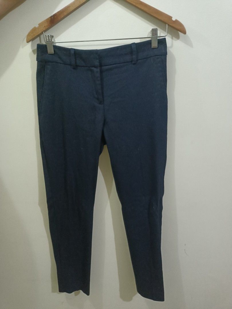 Dark blue slacks, Women's Fashion, Bottoms, Other Bottoms on Carousell