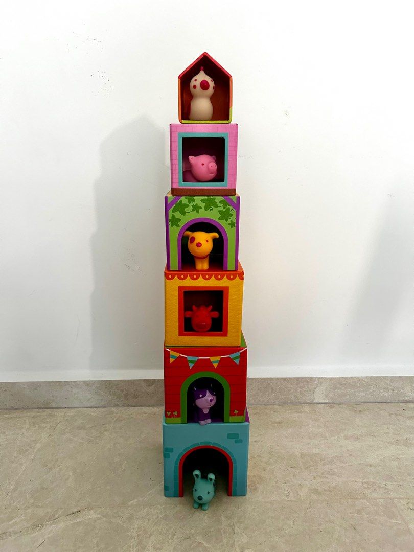 Djeco topanifarm stacking blocks sales