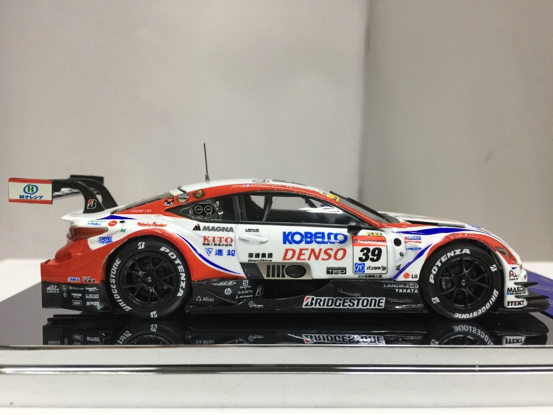 EBBRO 1/43 LEXUS DENSO KOBELCO SARD RC F SUPER GT GT500 2016 Champion #39  (45378) (C1172-2790), 興趣及遊戲, 玩具& 遊戲類- Carousell