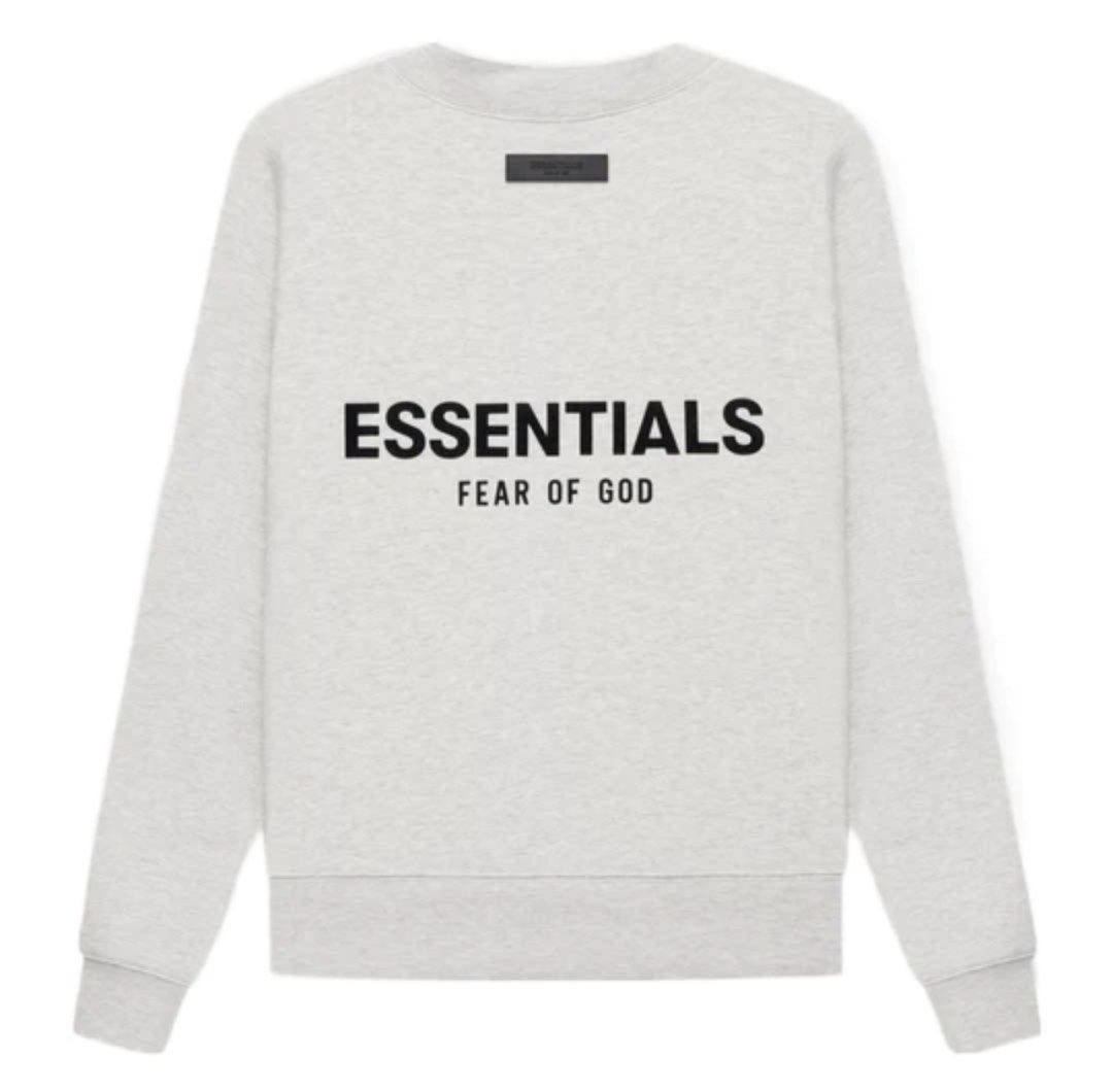 essentials fear of god oatmeal crew neck sweatshirt