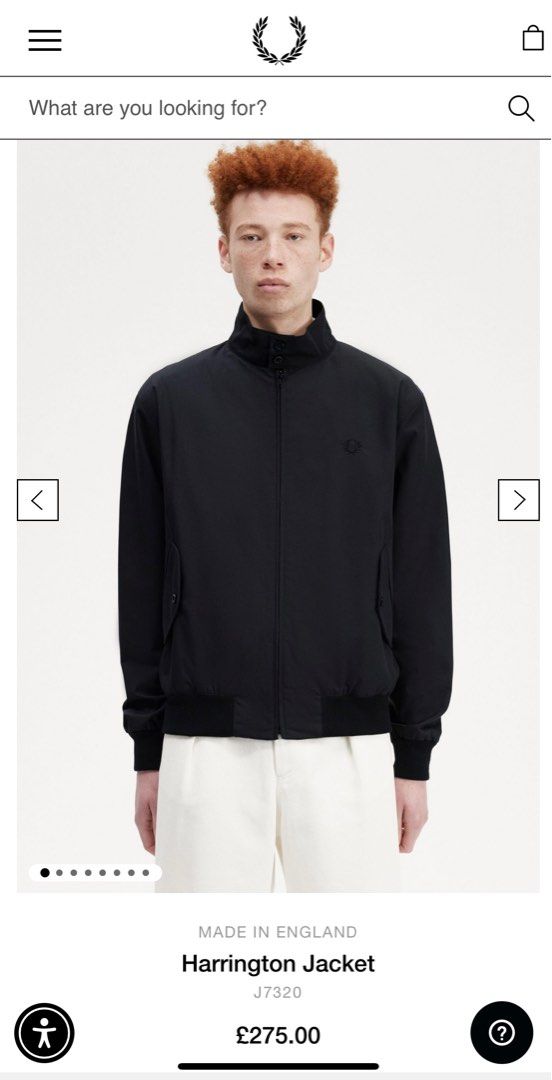 Fred perry made in england harrington jacket hot sale